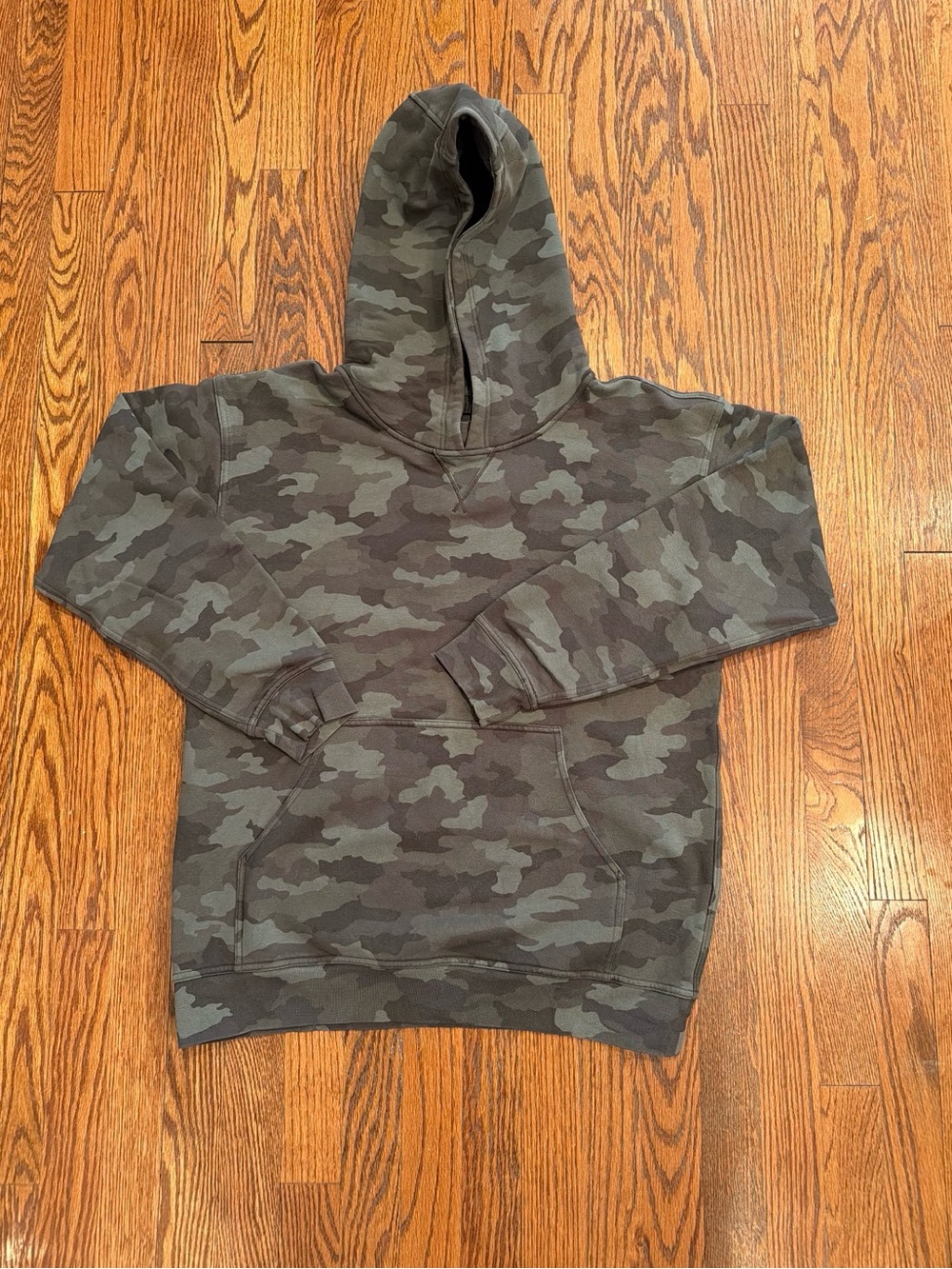 Lululemon athletica Green & Gray Camo Hoodie